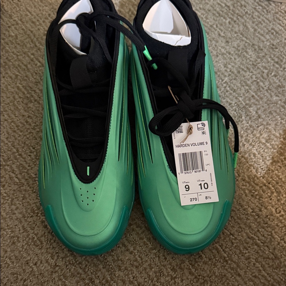 adidas Harden Volume 9 Green Athletic Shoes